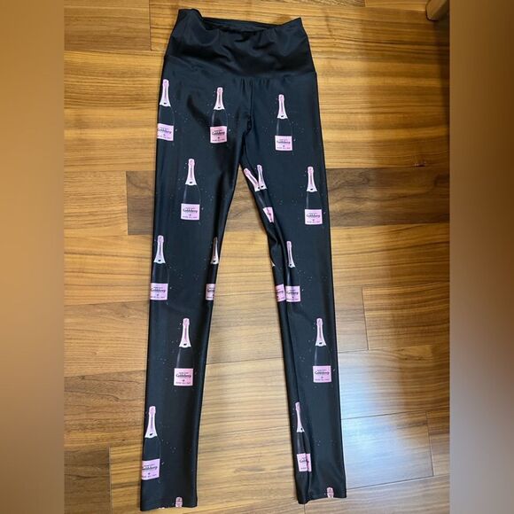 Goldsheep champagne bottle leggings, size XS - Picture 2 of 7